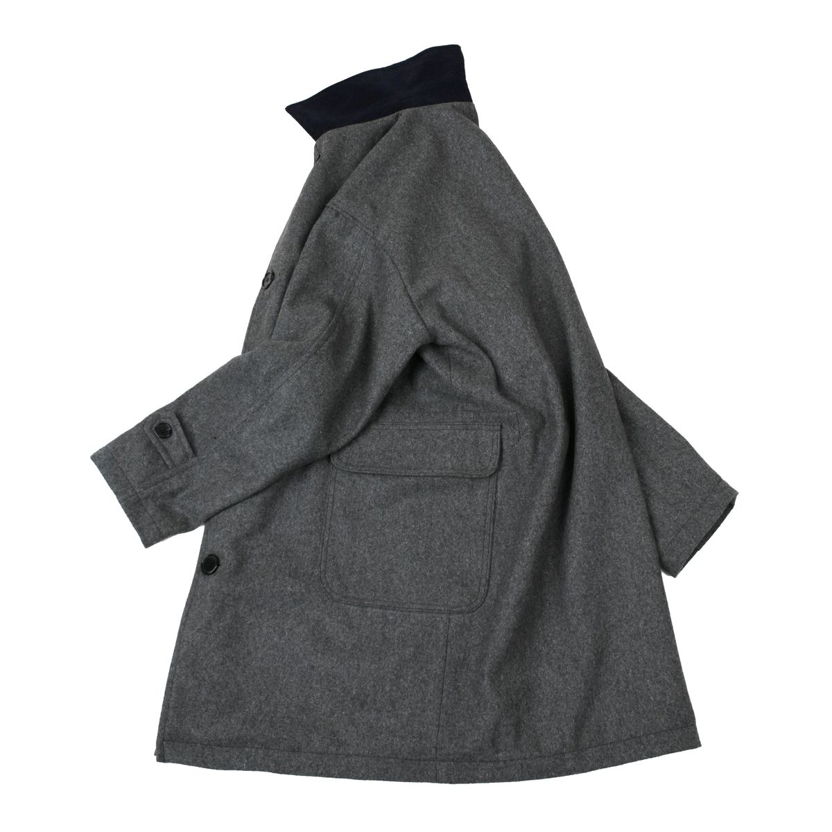스웰맙(SWELLMOB) Swellmob wool melton coat -grey-