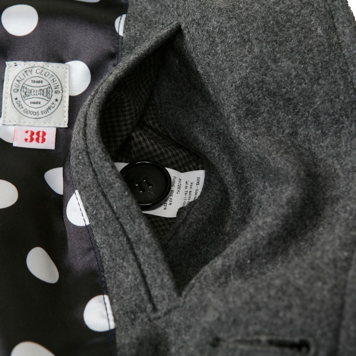 스웰맙(SWELLMOB) Swellmob wool melton coat -grey-