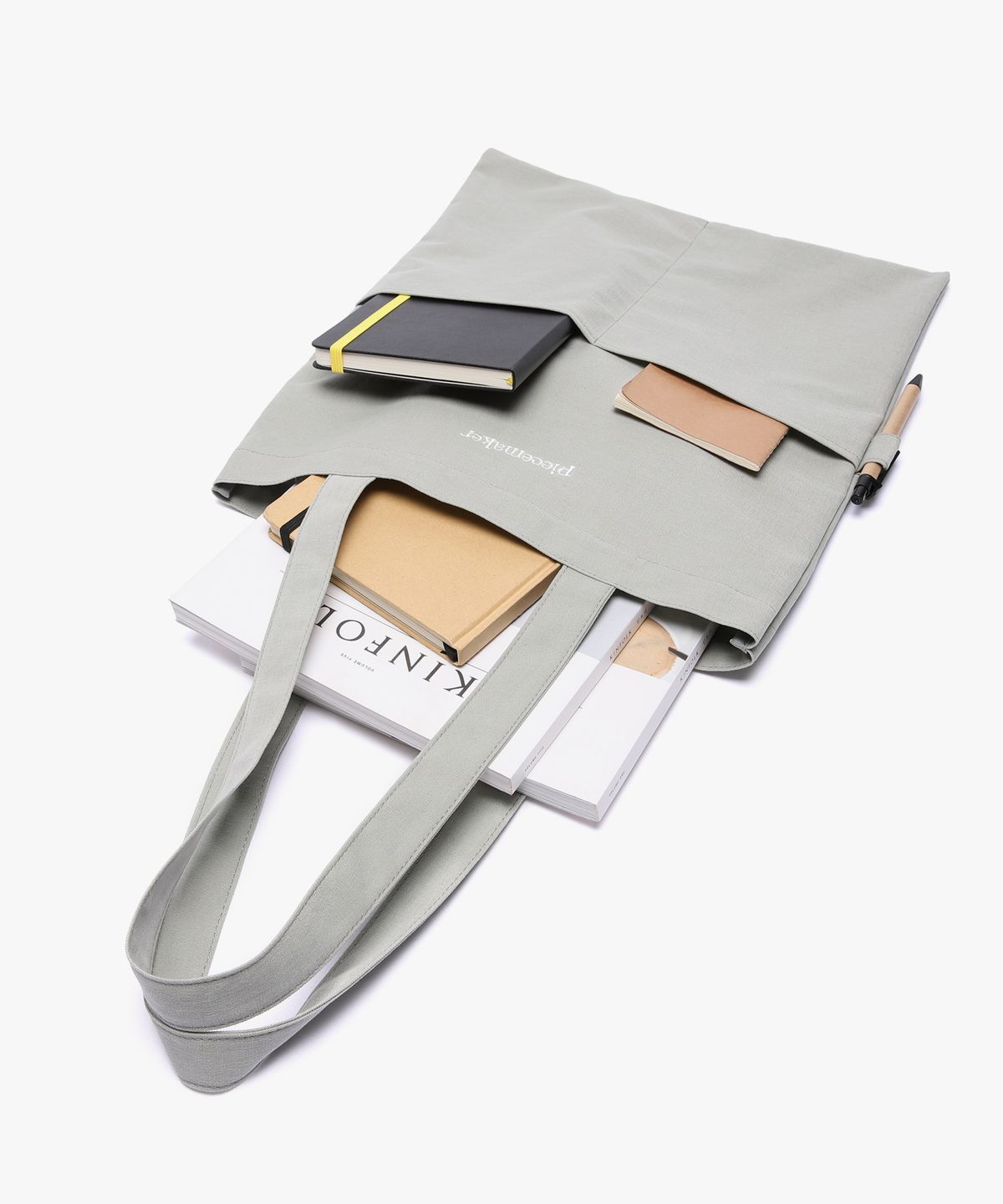 피스메이커(PIECE MAKER) PEACH POCKET BAG (LIGHT GREY)