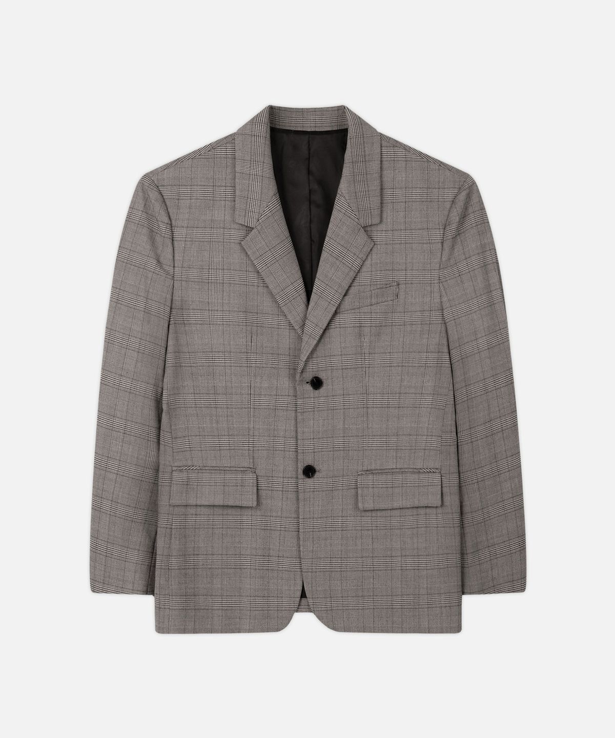드로우핏(DRAW FIT) 오버사이즈 미니멀 체크 블레이저 [BEIGE]