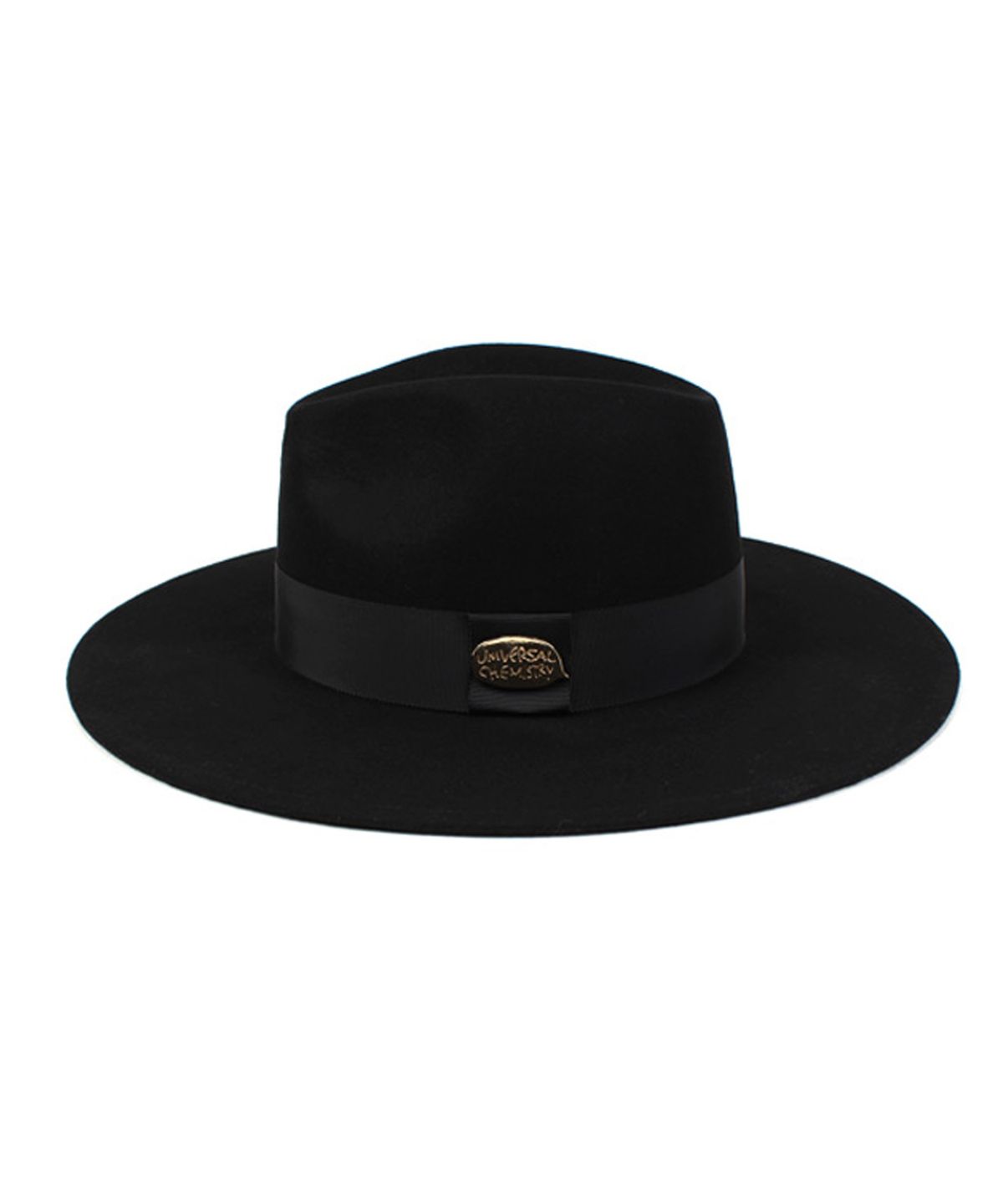 유니버셜 케미스트리(UNIVERSAL CHEMISTRY) Gold Metal Line Wool Fedora BK 페도라