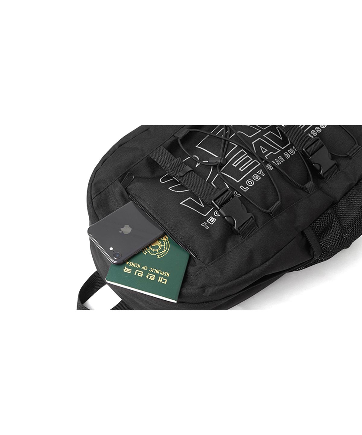 써드위브(THIRDWEAVE) 3M SCOTCHLITE™ BACKPACK / BLACK