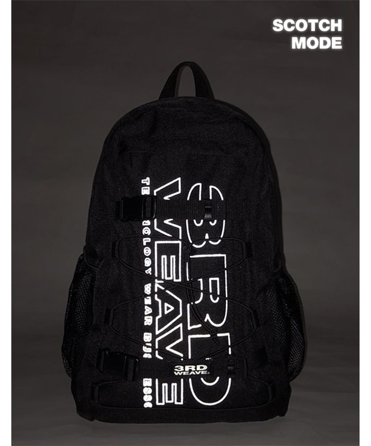 써드위브(THIRDWEAVE) 3M SCOTCHLITE™ BACKPACK / BLACK