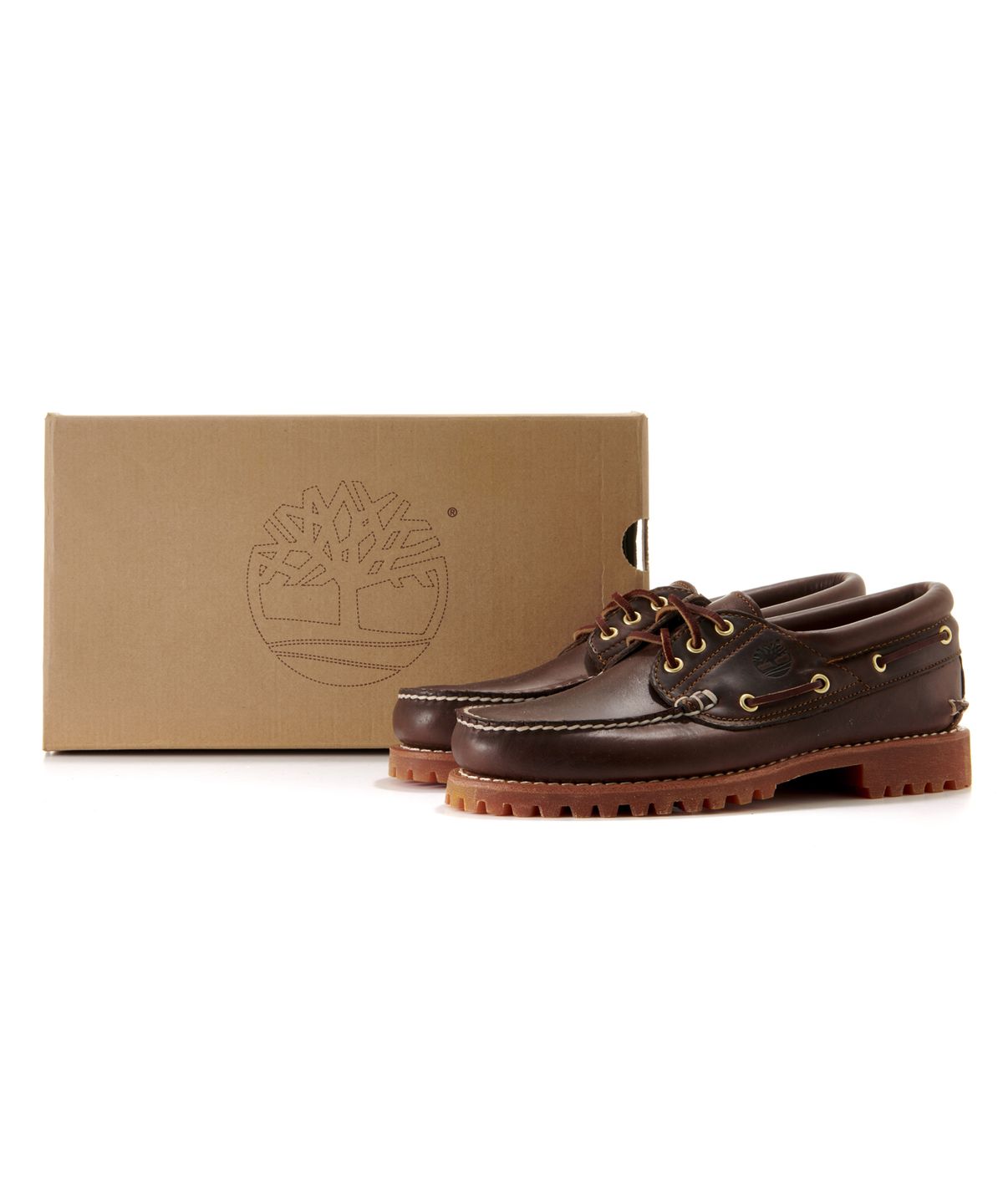 팀버랜드(TIMBERLAND) [ICON] (남성) 클래식 3아이 보트슈즈 - 브라운 / 30003-214