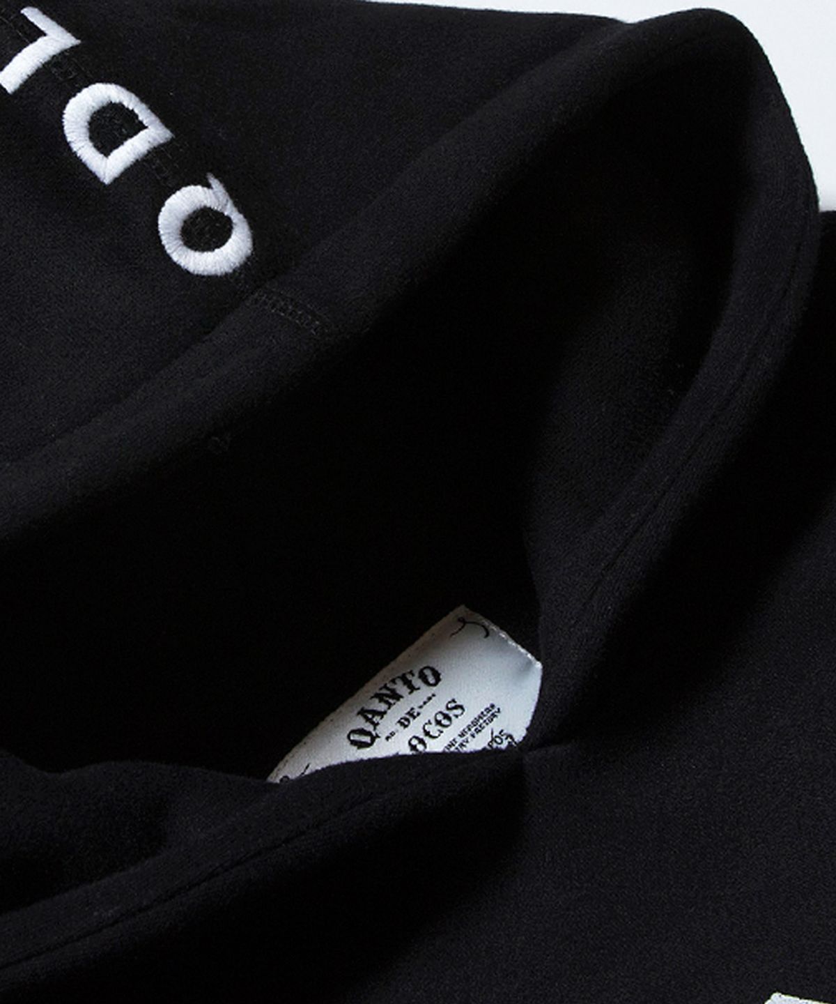 콴토데로코스(QANTO DE LOCOS) QANTO MFG HOODIE_BLACK - 사이즈 & 후기 | 무신사