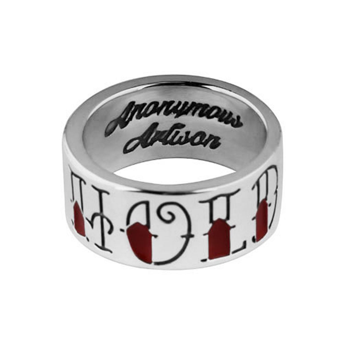 어나니머스아티즌(ANONYMOUS ARTISAN) Oldschool Letter Ring - hold fast