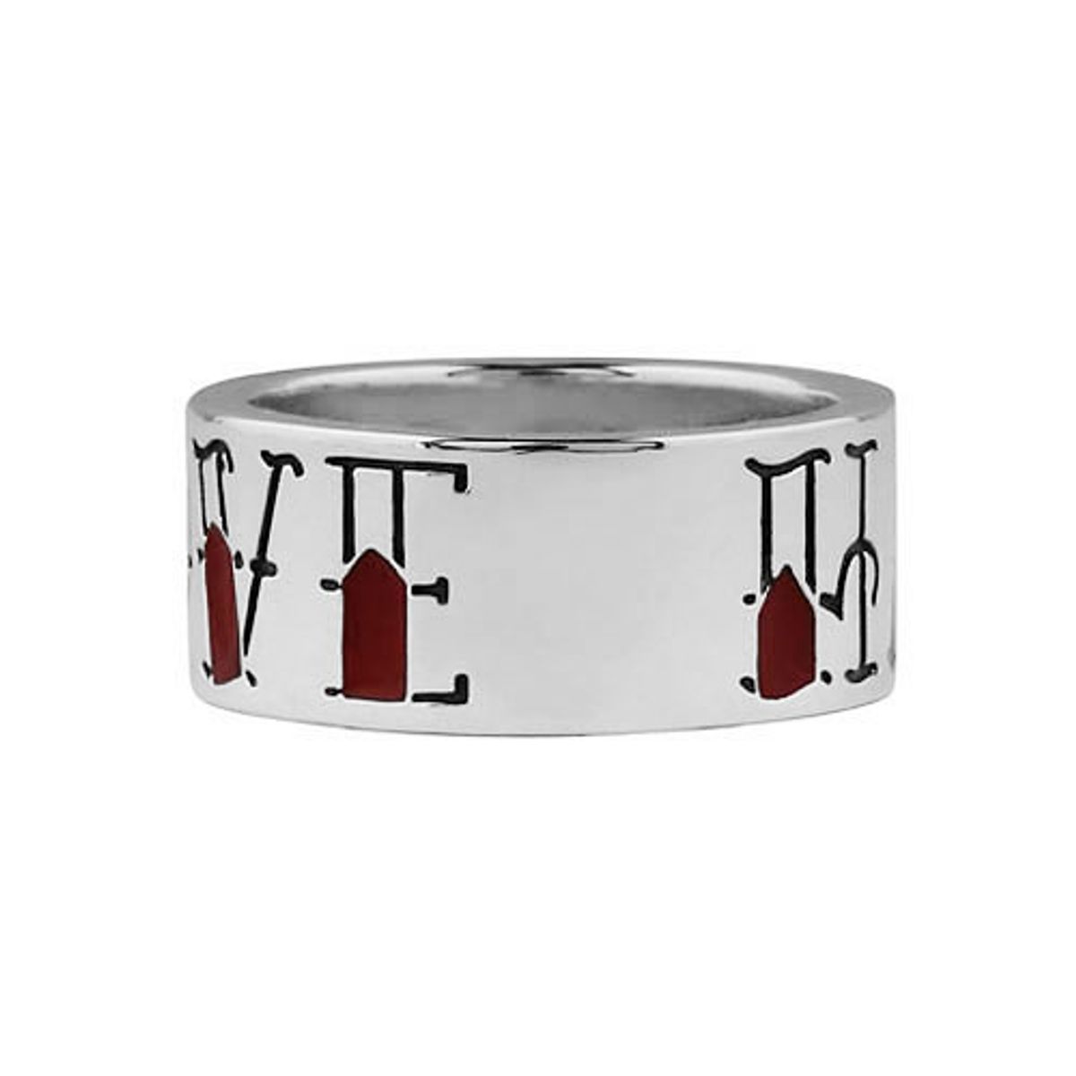 어나니머스아티즌(ANONYMOUS ARTISAN) Oldschool Letter Ring - love hate