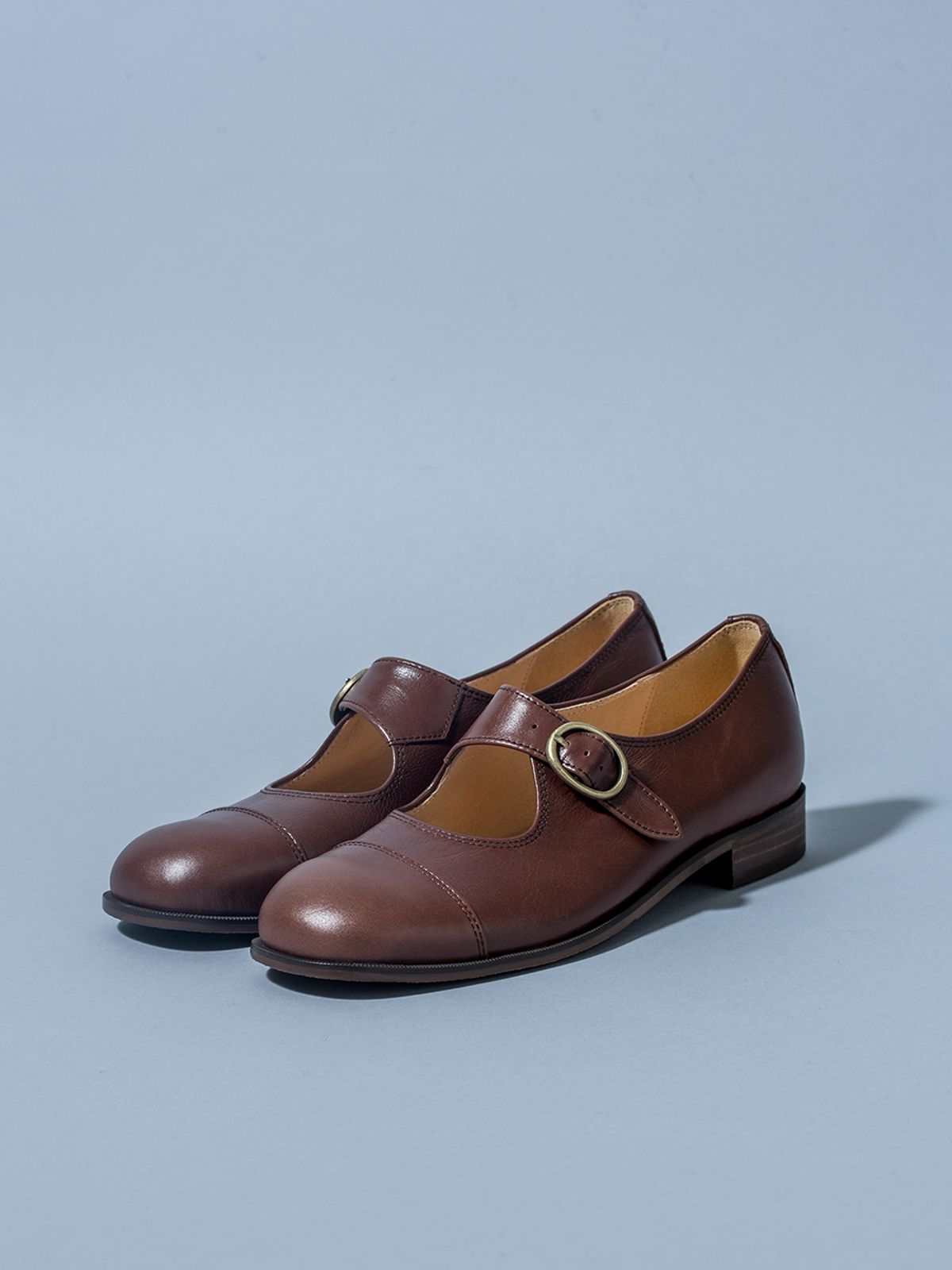 흰(HEENN) heenn .  메리제인슈즈 hs1801 brown