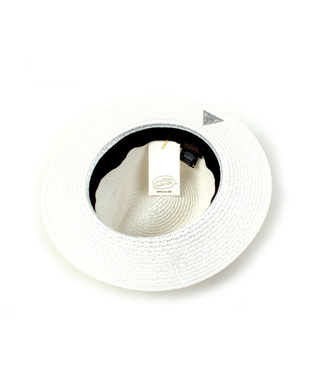 유니버셜 케미스트리(UNIVERSAL CHEMISTRY) Black-Metal Summer White Fedora 썸머화이트페도라