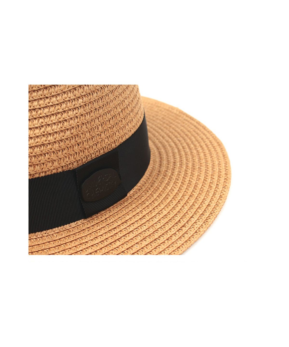 유니버셜 케미스트리(UNIVERSAL CHEMISTRY) Black-Metal Summer Beige Fedora 썸머베이지페도라
