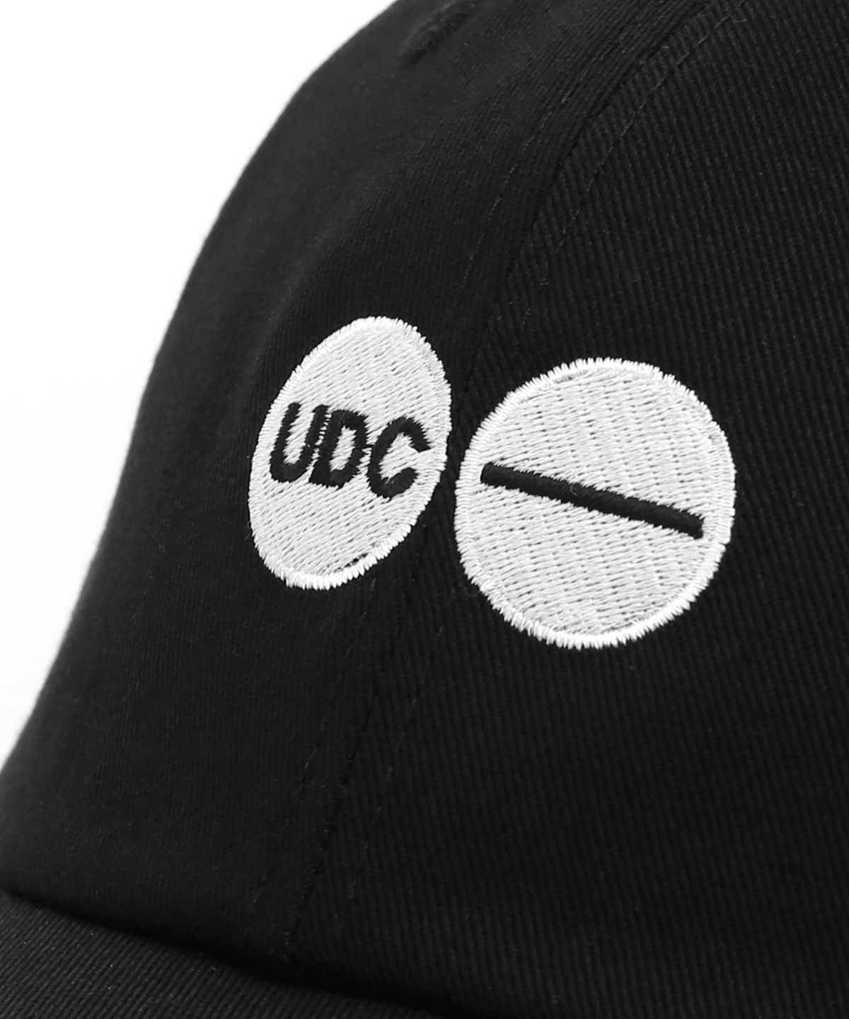 언더컨트롤(UNDERCONTROL) 코튼 로고 볼캡 DOUBLE LOGO / CLASSIC B B / BLACK