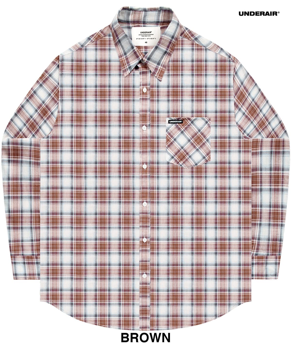 언더에어(UNDERAIR) [세미오버] PALAITE CHECK SHIRTS (3 COLOR)