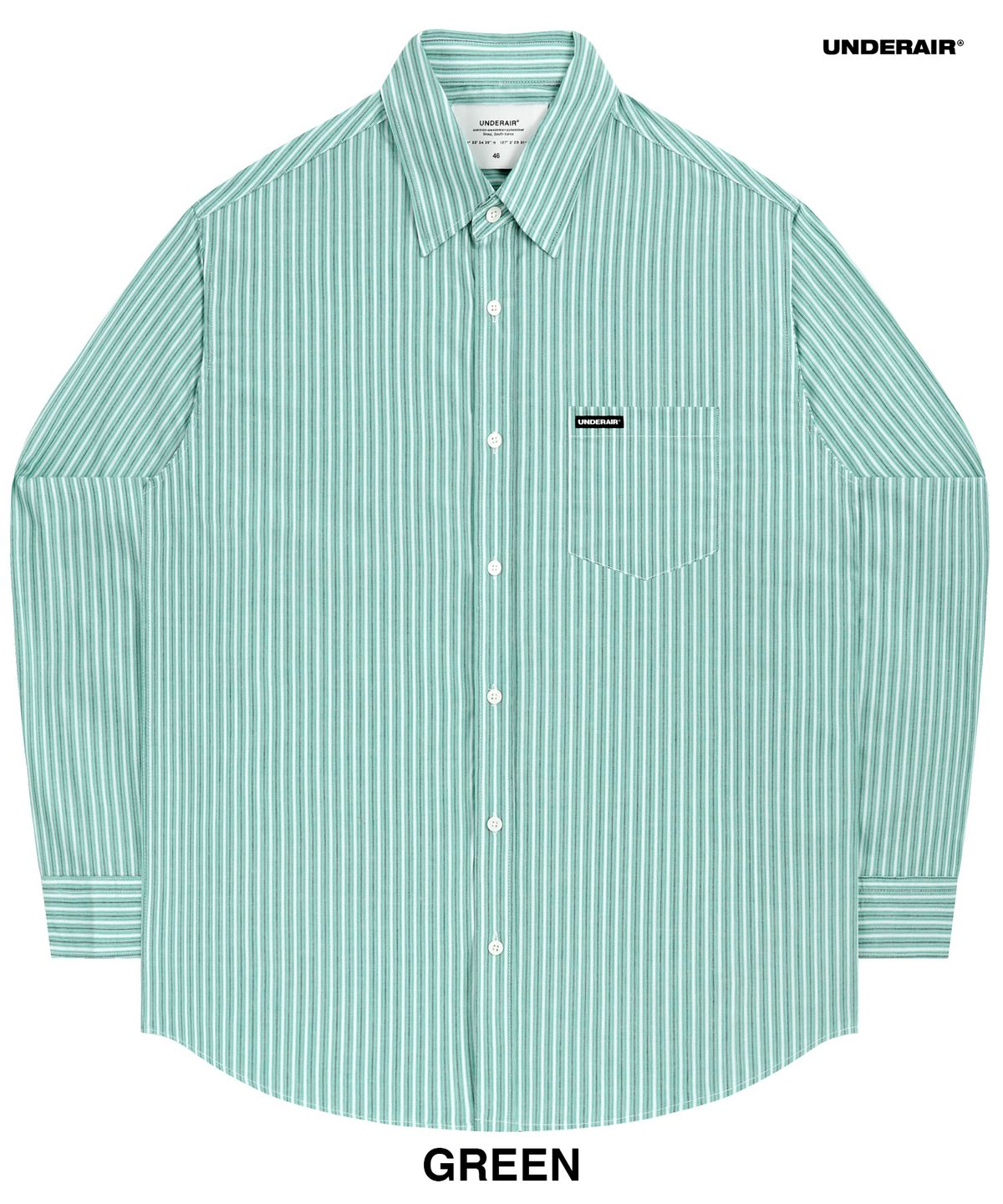 언더에어(UNDERAIR) [오버사이즈] Lover Man Stripe Shirts (3 COLOR)