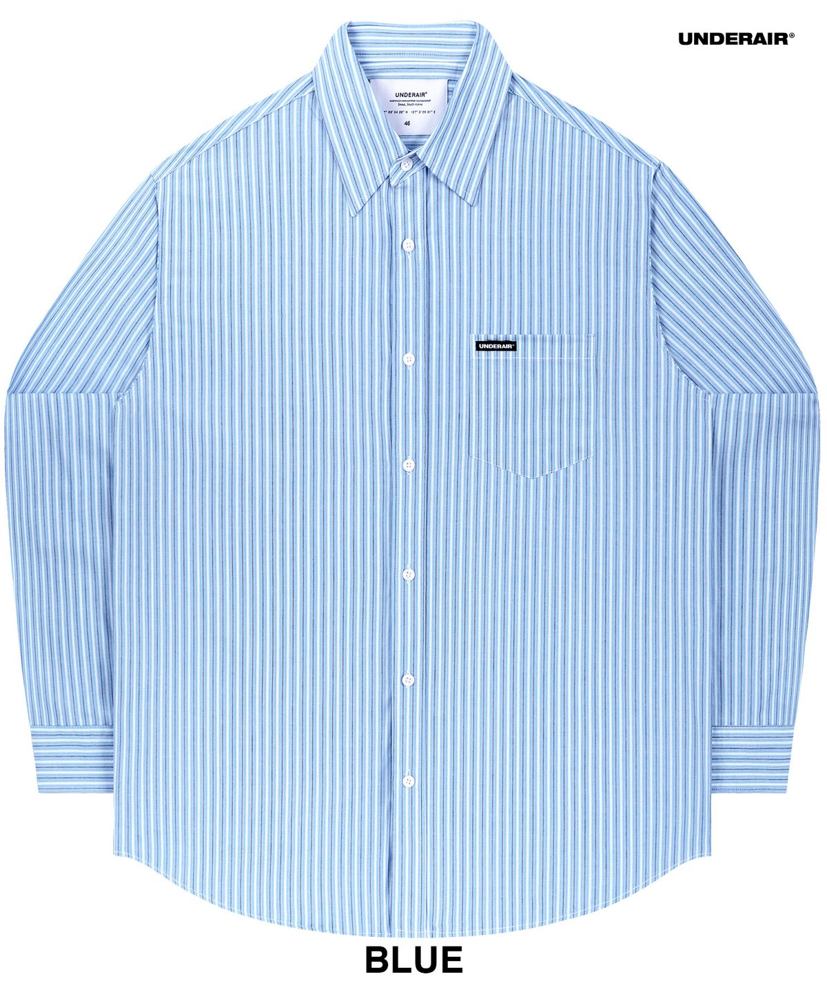언더에어(UNDERAIR) [오버사이즈] Lover Man Stripe Shirts (3 COLOR)