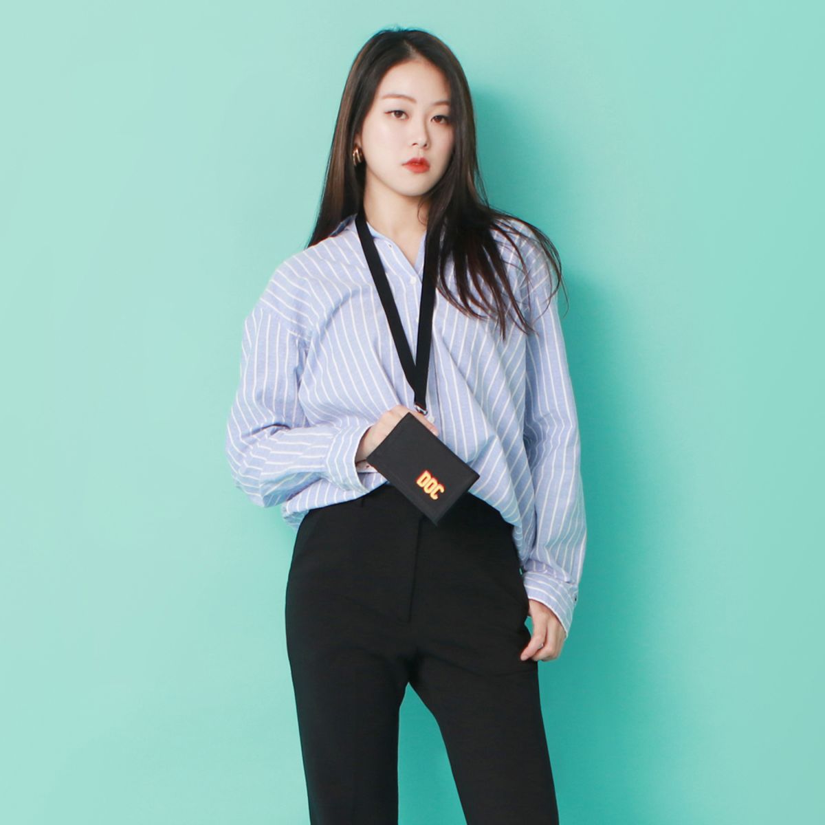 드레피소드(DREPISODE) [랜야드증정] DQC 유스턴 윙 랜야드 지갑 WALLET D2-BK