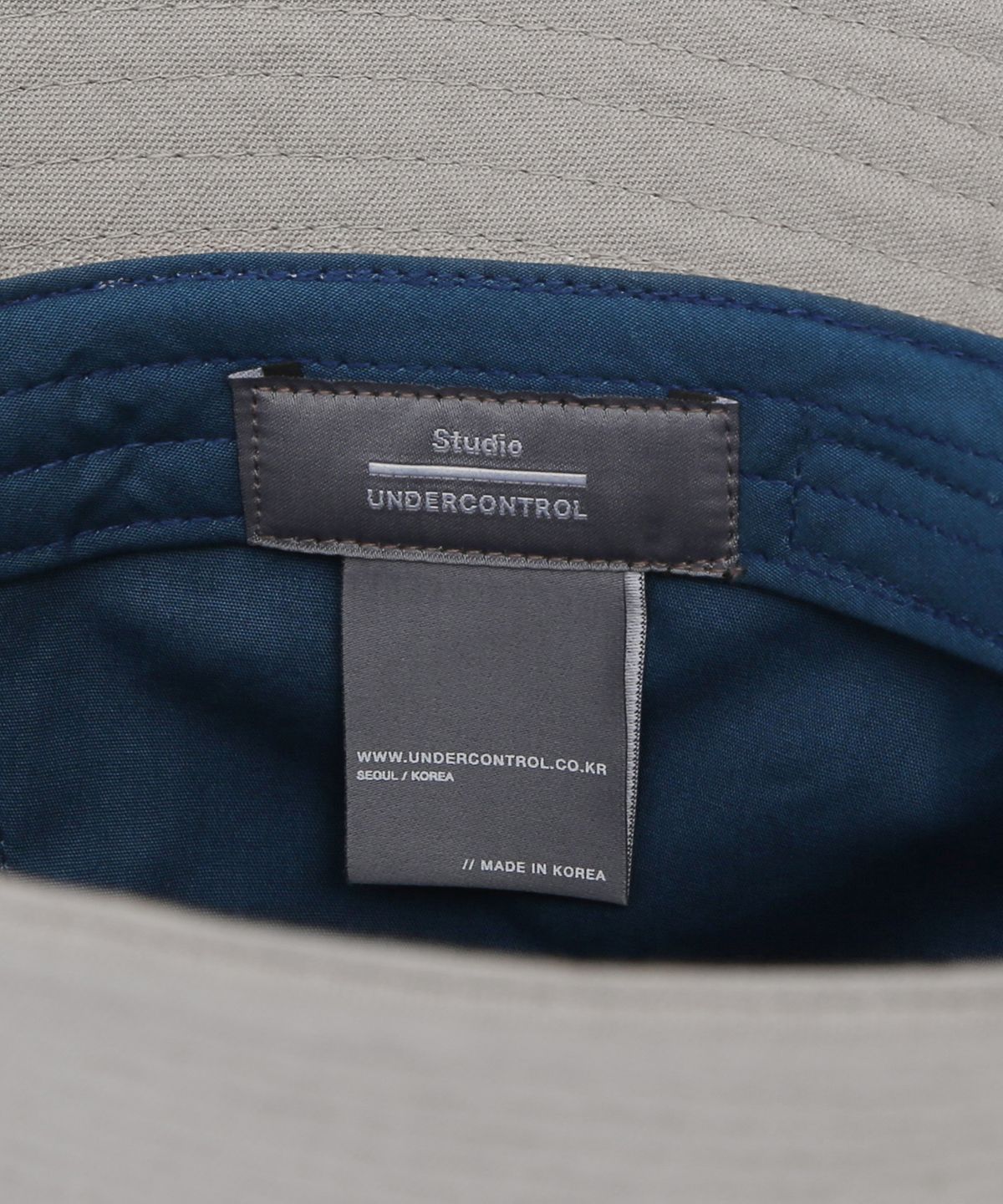 언더컨트롤 스튜디오(UNDERCONTROL STUDIO) 린넨 버킷햇 HIDE BUCKET / LINEN / GREY