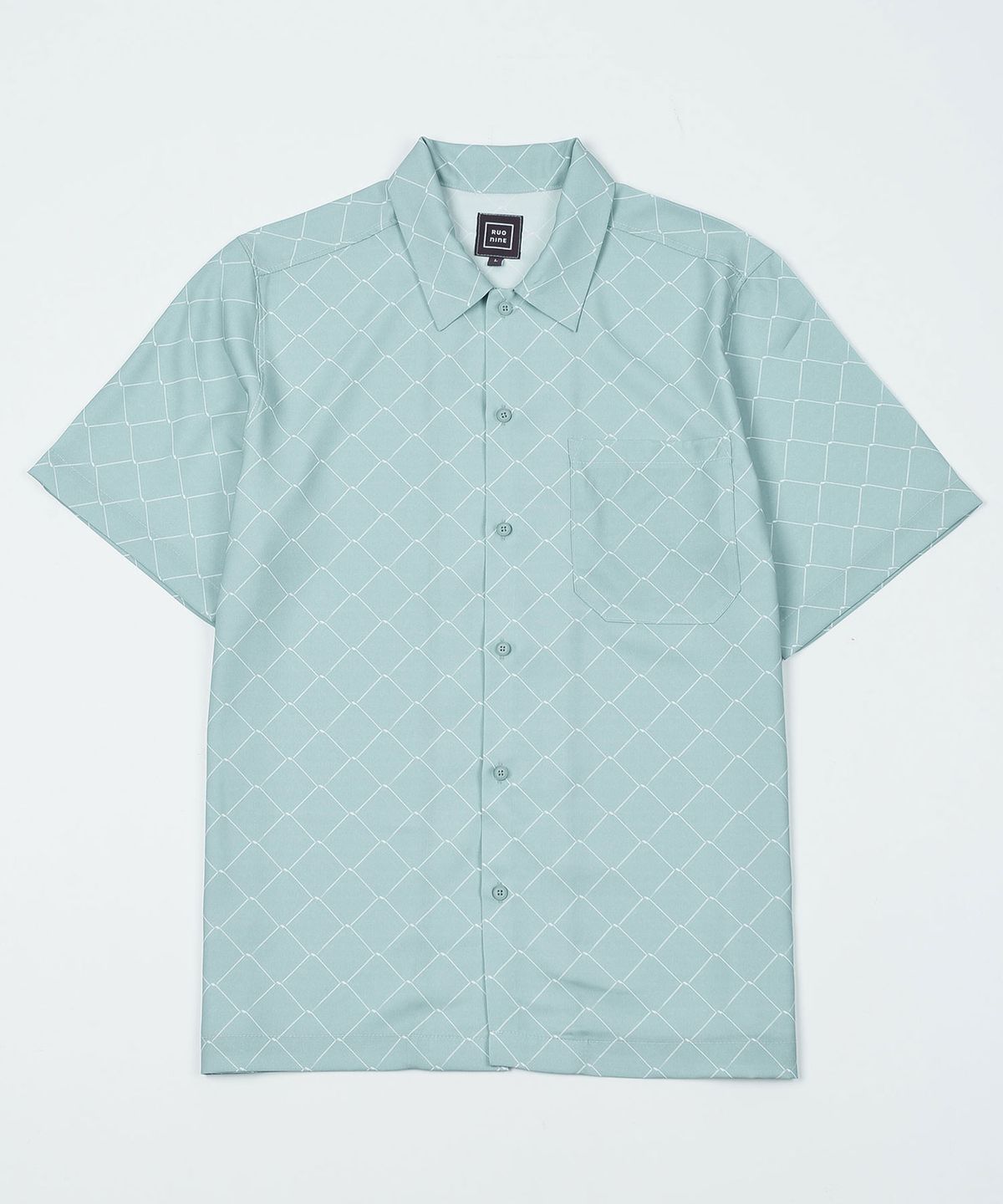 루오나인(RUONINE) 오버핏 반팔셔츠 ESHORT_MINT(L)