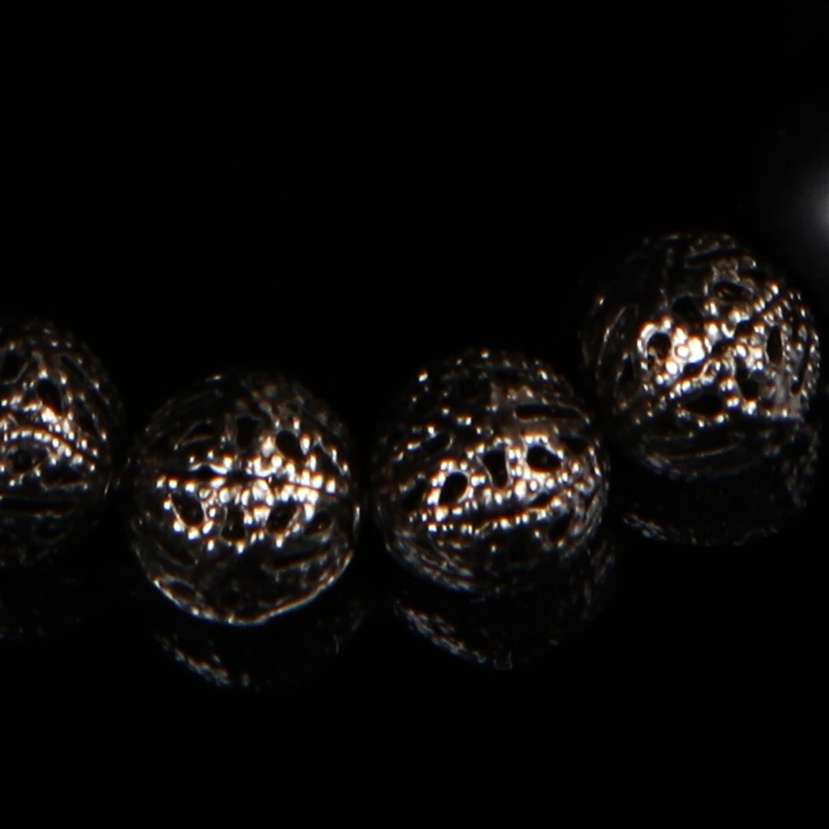 에잇볼륨(EIGHTVOLUME) EV Metalball Bead Bracelet(Blacknickel)