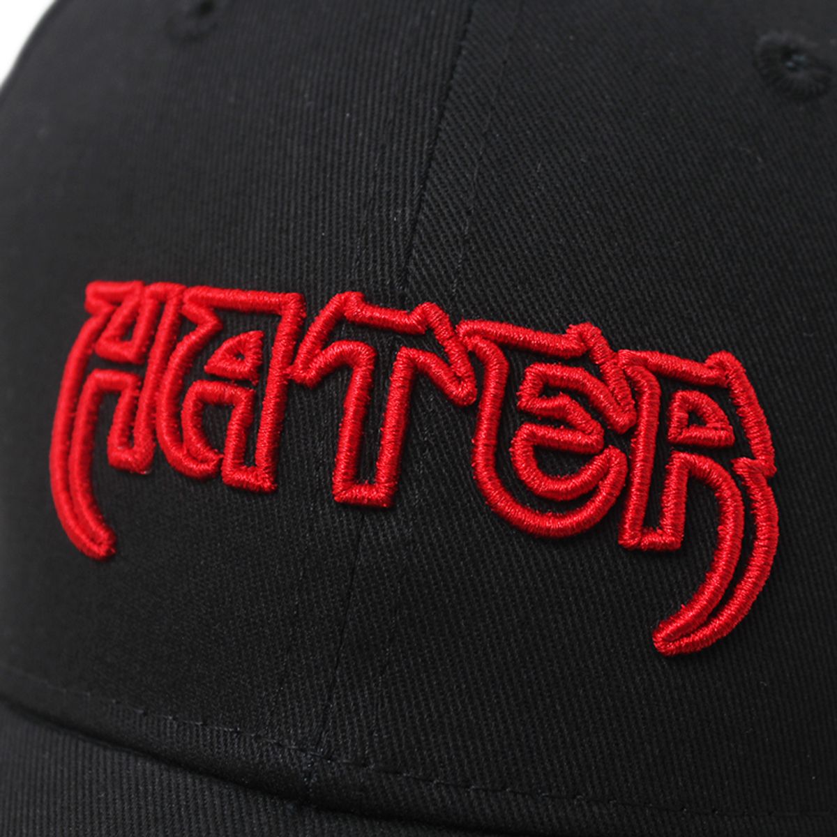헤이터(HATER) 헤이터 배트 로고 자수 볼캡 블랙