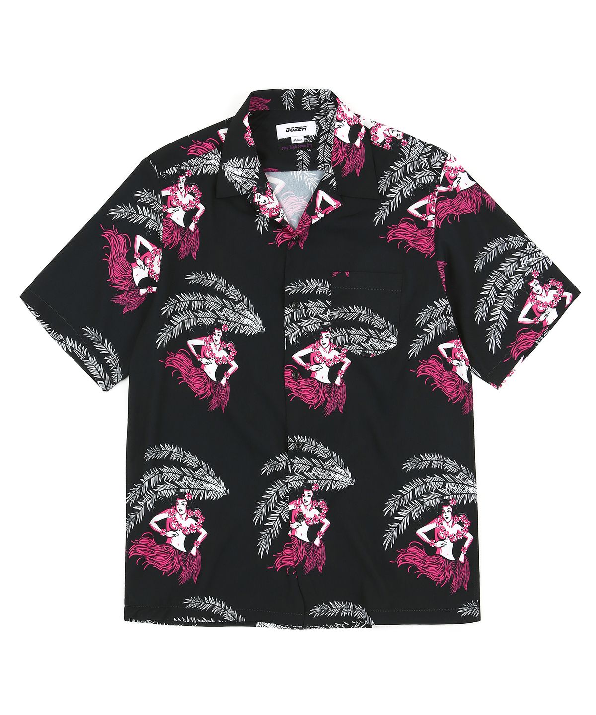 고저(GOZER) HULA GIRL HAWAIIAN SHIRT