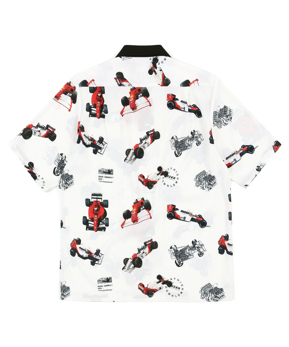 고저(GOZER) FORMULA-1 HAWAIIAN SHIRT_WHITE