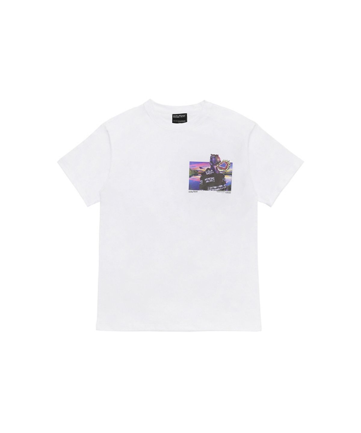 아임낫어휴먼비잉(I AM NOT A HUMAN BEING) DINOS SELFIE T-SHIRT - WHITE