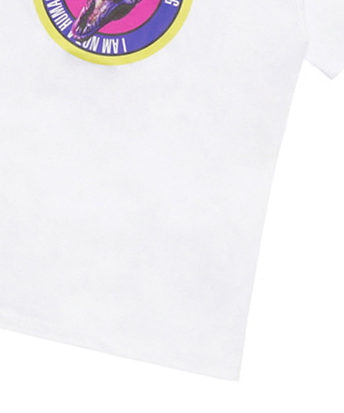 아임낫어휴먼비잉(I AM NOT A HUMAN BEING) DINO LOGO 2 T-SHIRT - WHITE