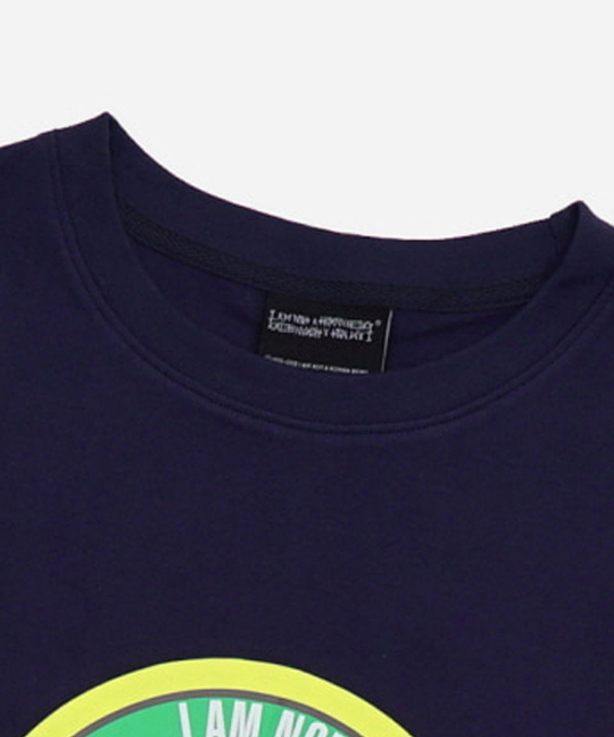 아임낫어휴먼비잉(I AM NOT A HUMAN BEING) DINO LOGO 3 T-SHIRT - NAVY