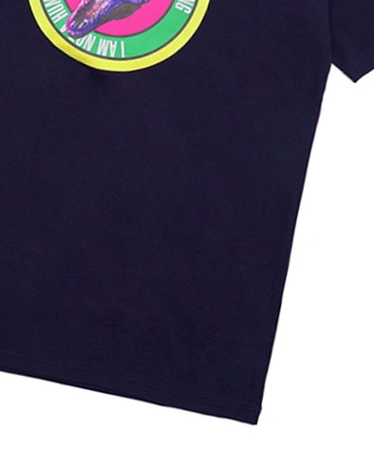 아임낫어휴먼비잉(I AM NOT A HUMAN BEING) DINO LOGO 3 T-SHIRT - NAVY