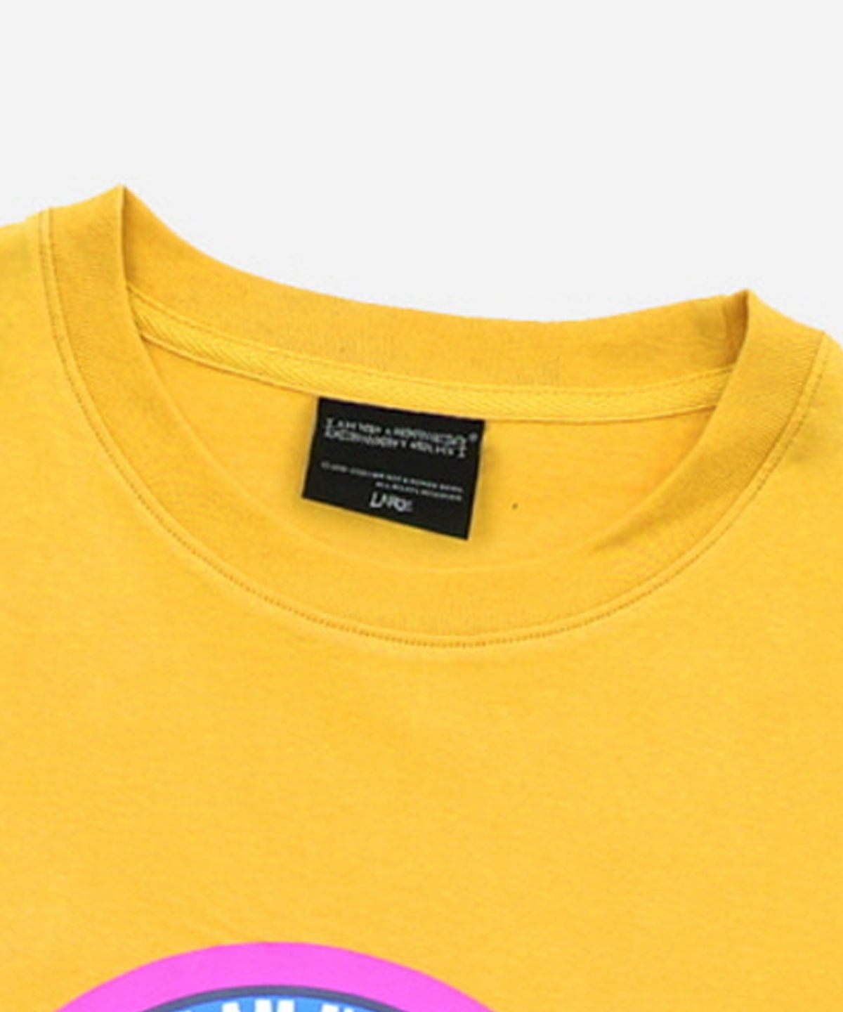 아임낫어휴먼비잉(I AM NOT A HUMAN BEING) DINO LOGO 4 T-SHIRT - YELLOW