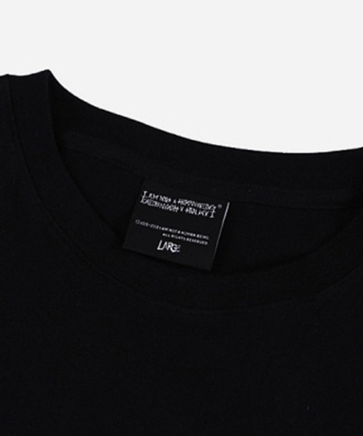 아임낫어휴먼비잉(I AM NOT A HUMAN BEING) DINO LOGO 5 T-SHIRT - BLACK