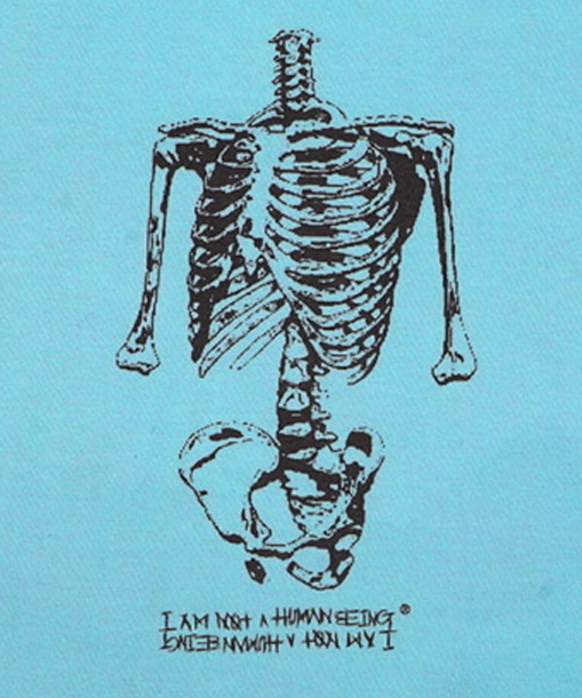 아임낫어휴먼비잉(I AM NOT A HUMAN BEING) TORSO T-SHIRT - WASHING BLUE