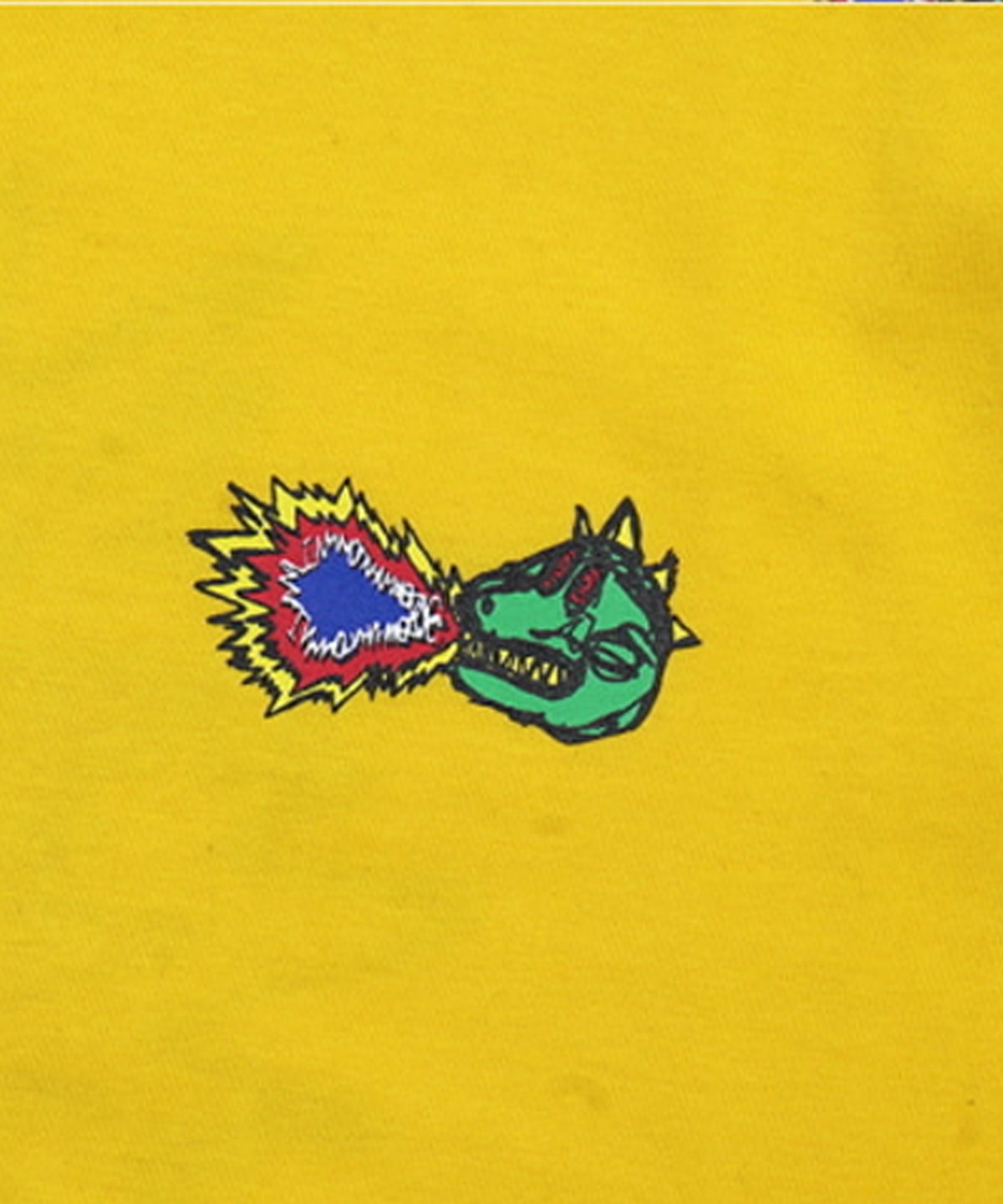 아임낫어휴먼비잉(I AM NOT A HUMAN BEING) FIRE CRACKER LOGO T-SHIRT - YELLOW