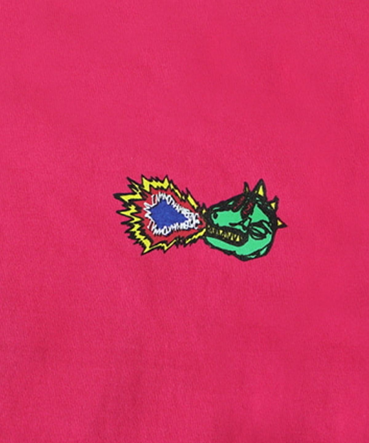 아임낫어휴먼비잉(I AM NOT A HUMAN BEING) FIRE CRACKER LOGO T-SHIRT - HOT PINK