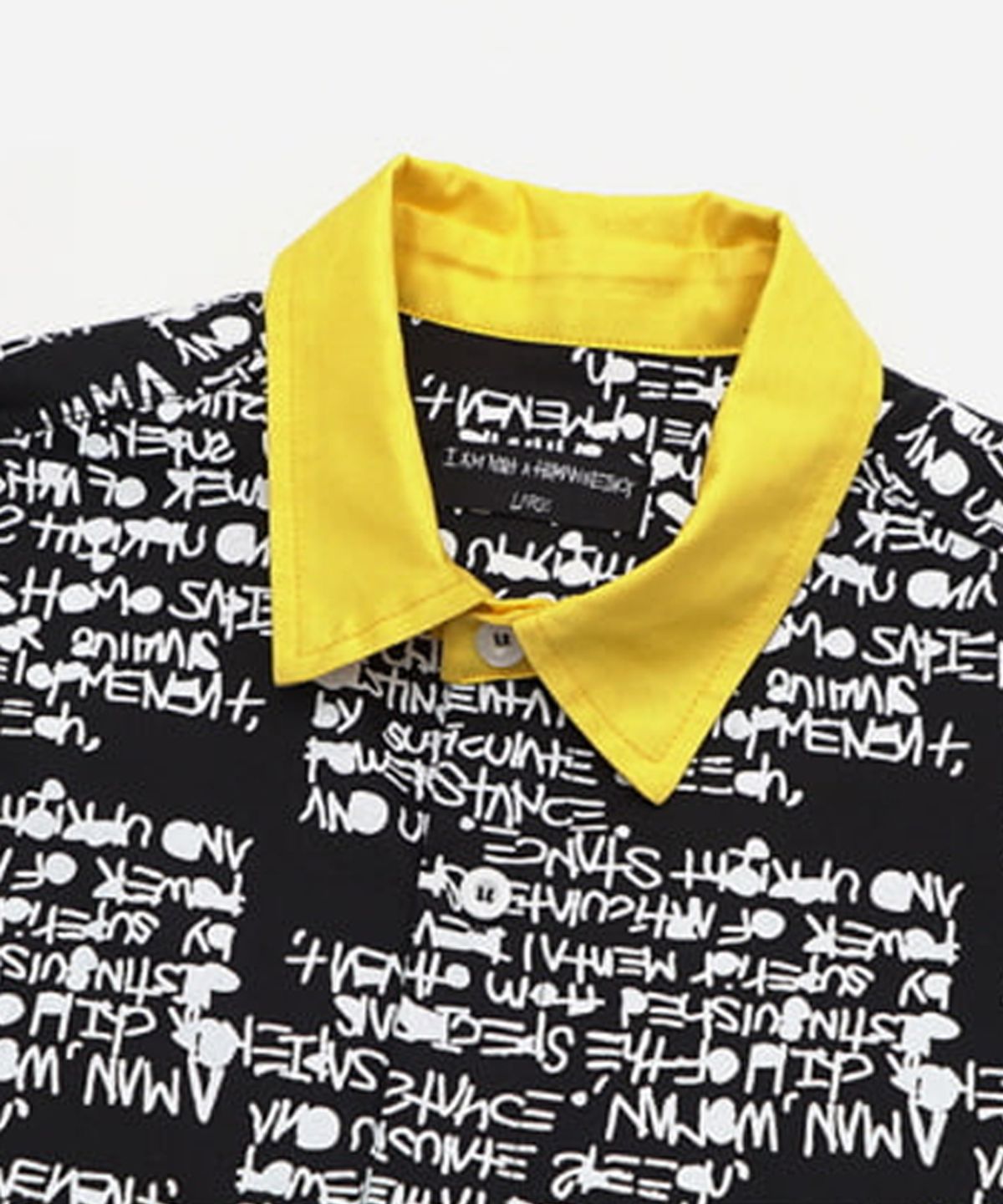 아임낫어휴먼비잉(I AM NOT A HUMAN BEING) NOT A HUMANBEING HAWAIIAN SHIRTS - BLACK