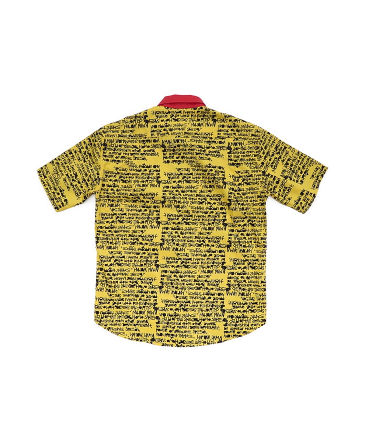 아임낫어휴먼비잉(I AM NOT A HUMAN BEING) NOT A HUMANBEING HAWAIIAN SHIRTS - YELLOW