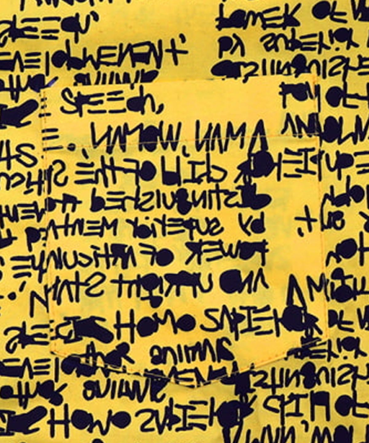 아임낫어휴먼비잉(I AM NOT A HUMAN BEING) NOT A HUMANBEING HAWAIIAN SHIRTS - YELLOW