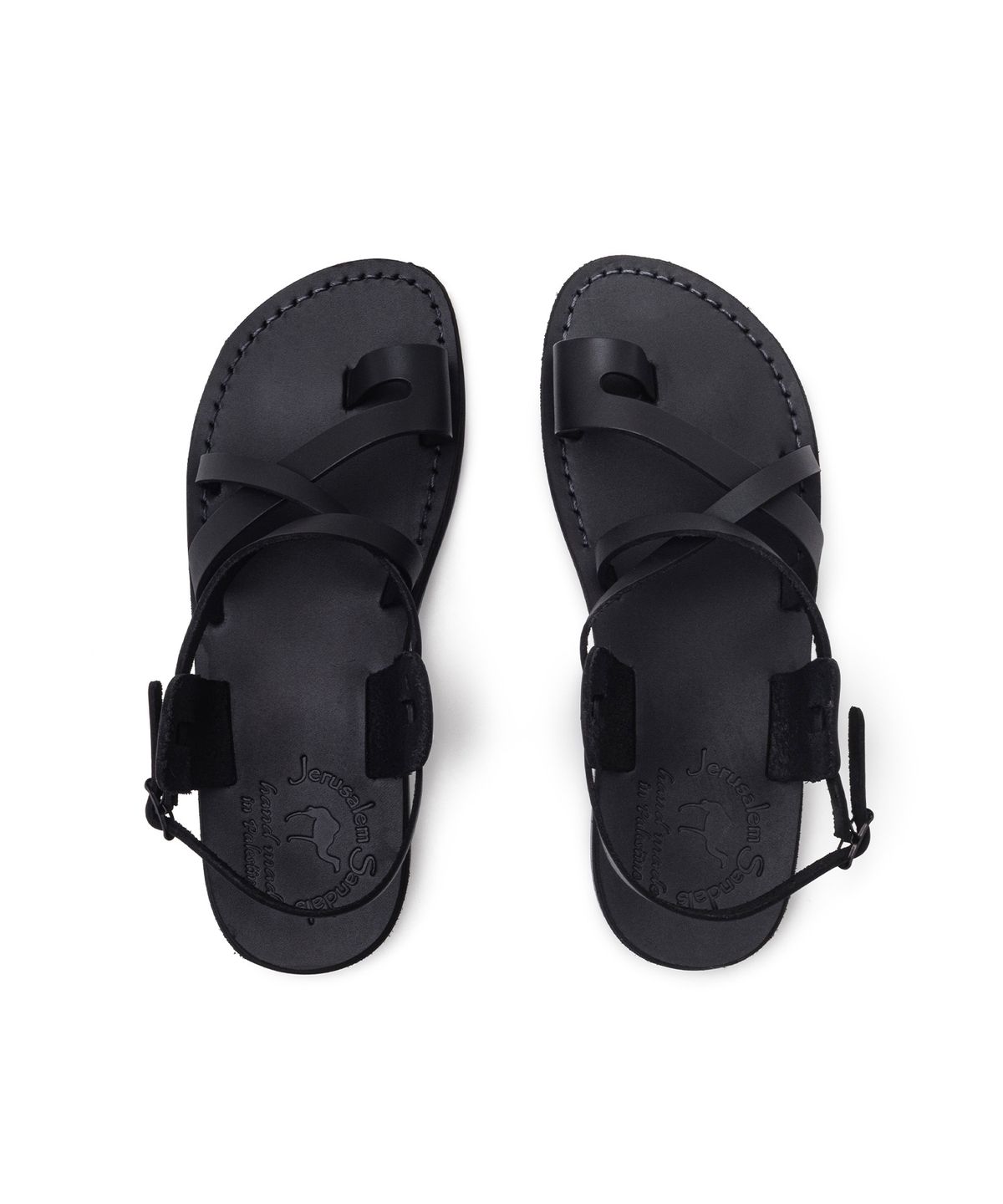 예루살렘 샌들(JERUSALEM SANDALS) 6 THE GOOD SHEPHERD BUCKLE-BLACK (더 굿 셰퍼드 버클)