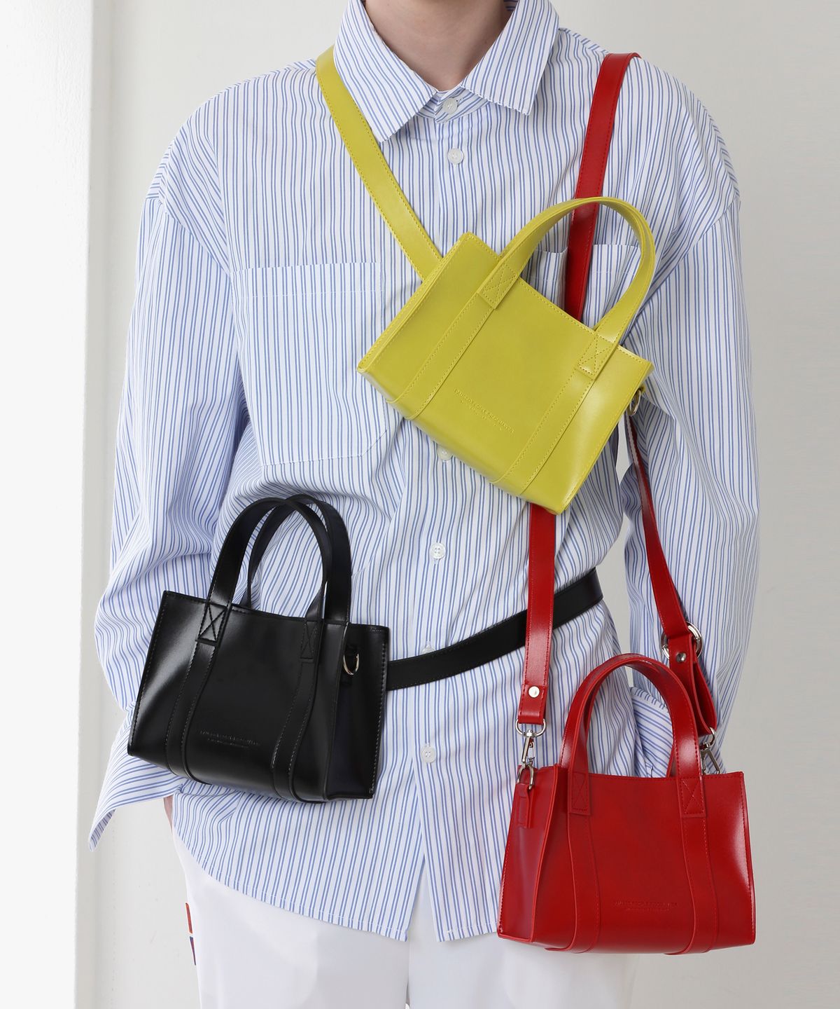 피스메이커(PIECE MAKER) LEATHER 3WAY MINI BAG (BLACK)