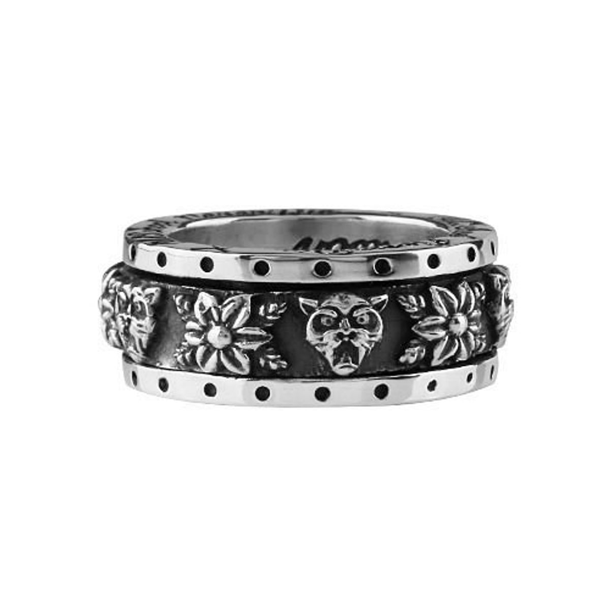 어나니머스아티즌(ANONYMOUS ARTISAN) Oldschool Spinner Ring - Panther Flower