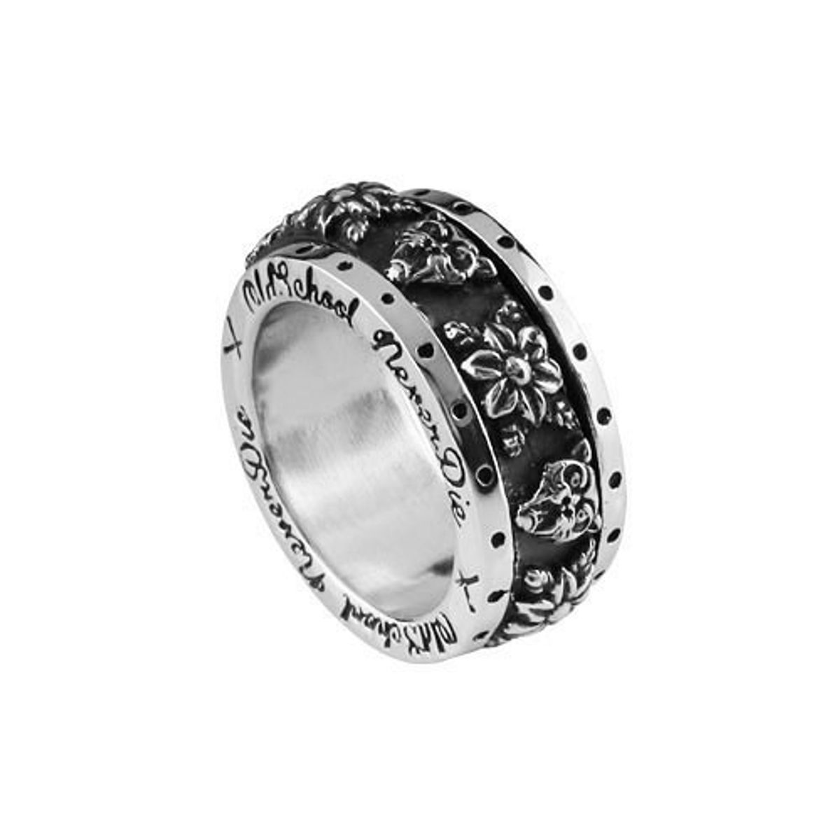 어나니머스아티즌(ANONYMOUS ARTISAN) Oldschool Spinner Ring - Panther Flower