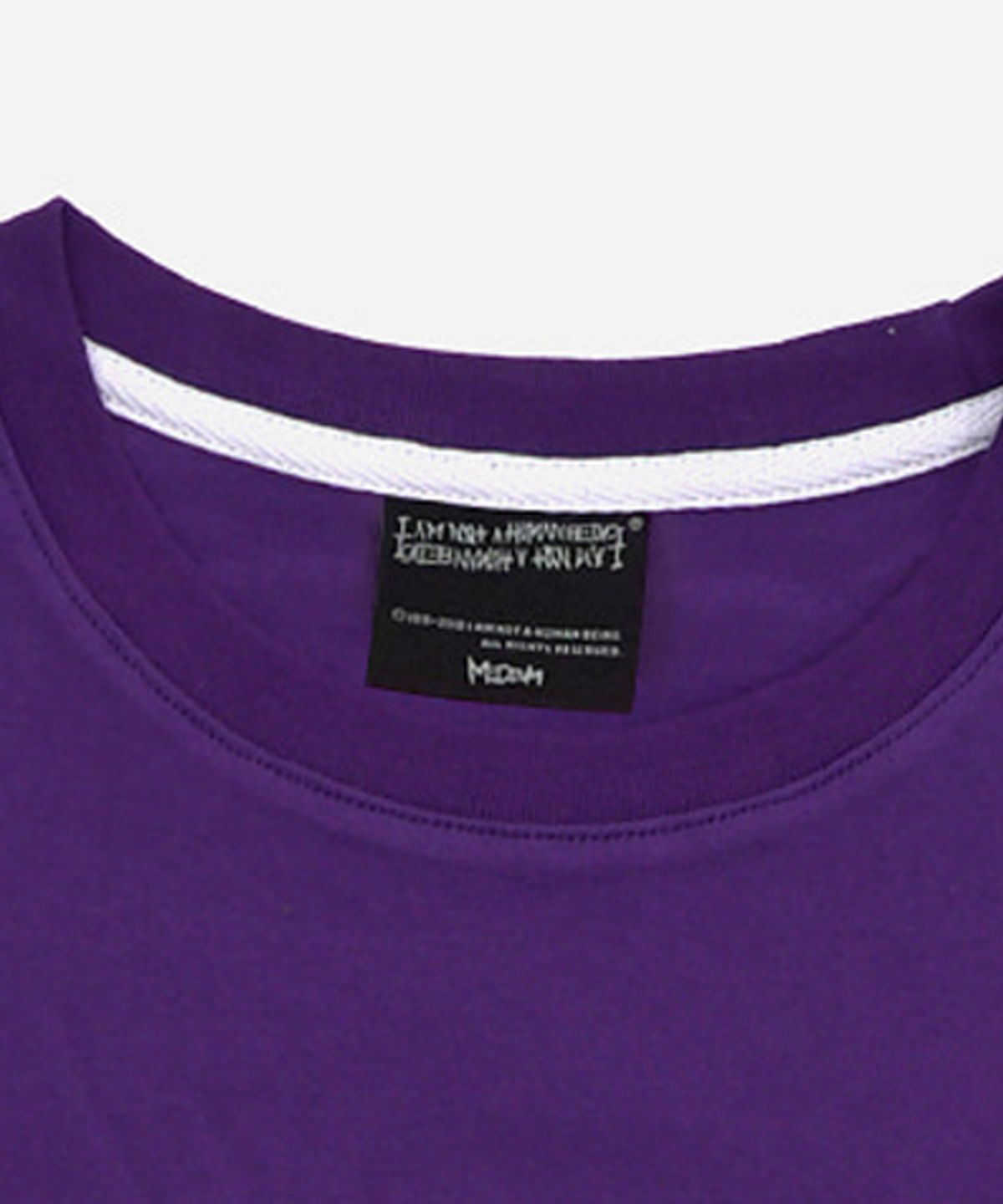 아임낫어휴먼비잉(I AM NOT A HUMAN BEING) MADNESS COLLAGE T-SHIRT - PURPLE