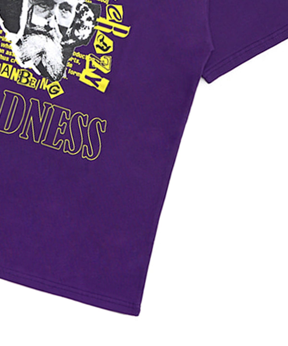 아임낫어휴먼비잉(I AM NOT A HUMAN BEING) MADNESS COLLAGE T-SHIRT - PURPLE