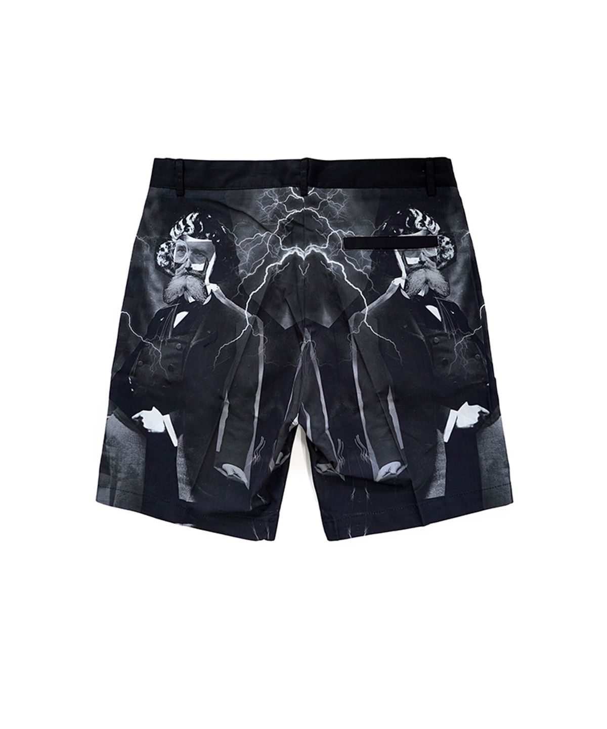 아임낫어휴먼비잉(I AM NOT A HUMAN BEING) MADNESS PRINT SHORTS - BLACK
