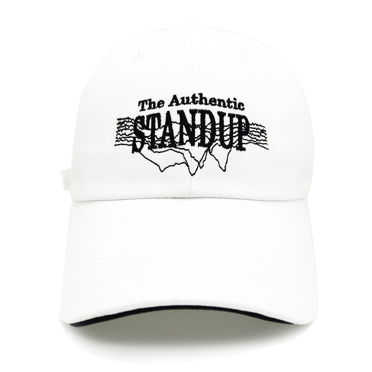 스탠드업(STANDUP) XVIII_시그널  화이트 컬러 볼캡(레귤러핏)