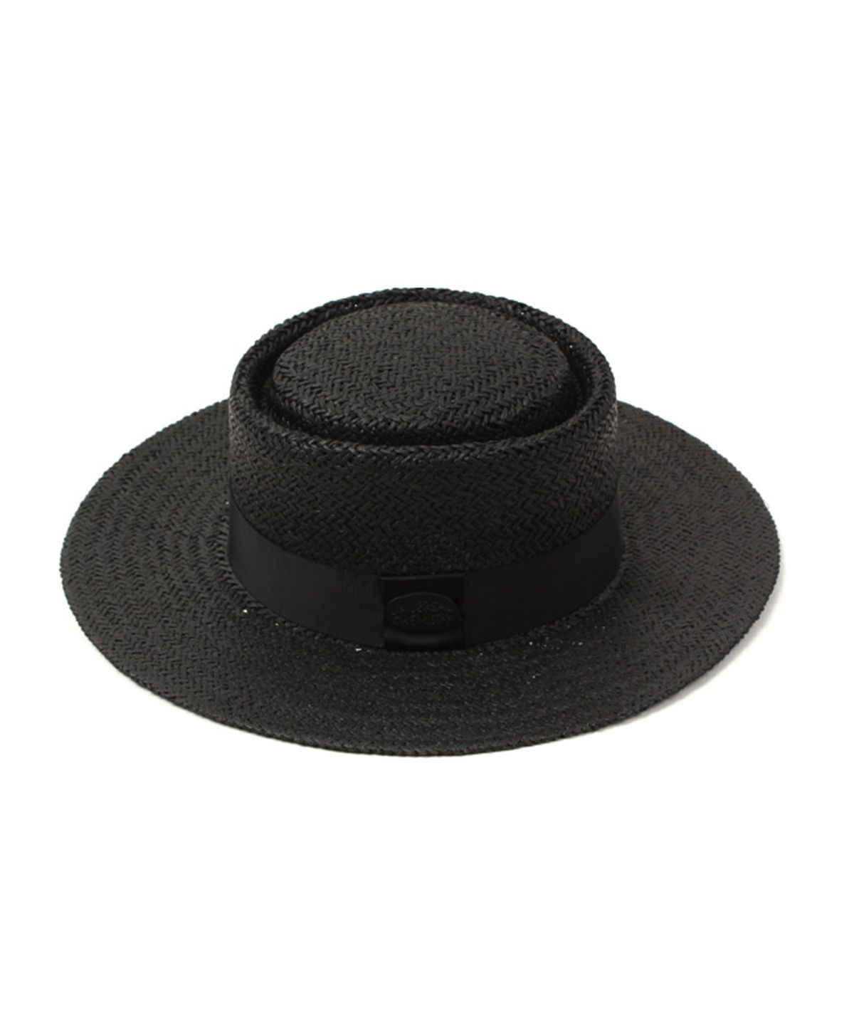 유니버셜 케미스트리(UNIVERSAL CHEMISTRY) Home Black Flat Fedora 썸머페도라
