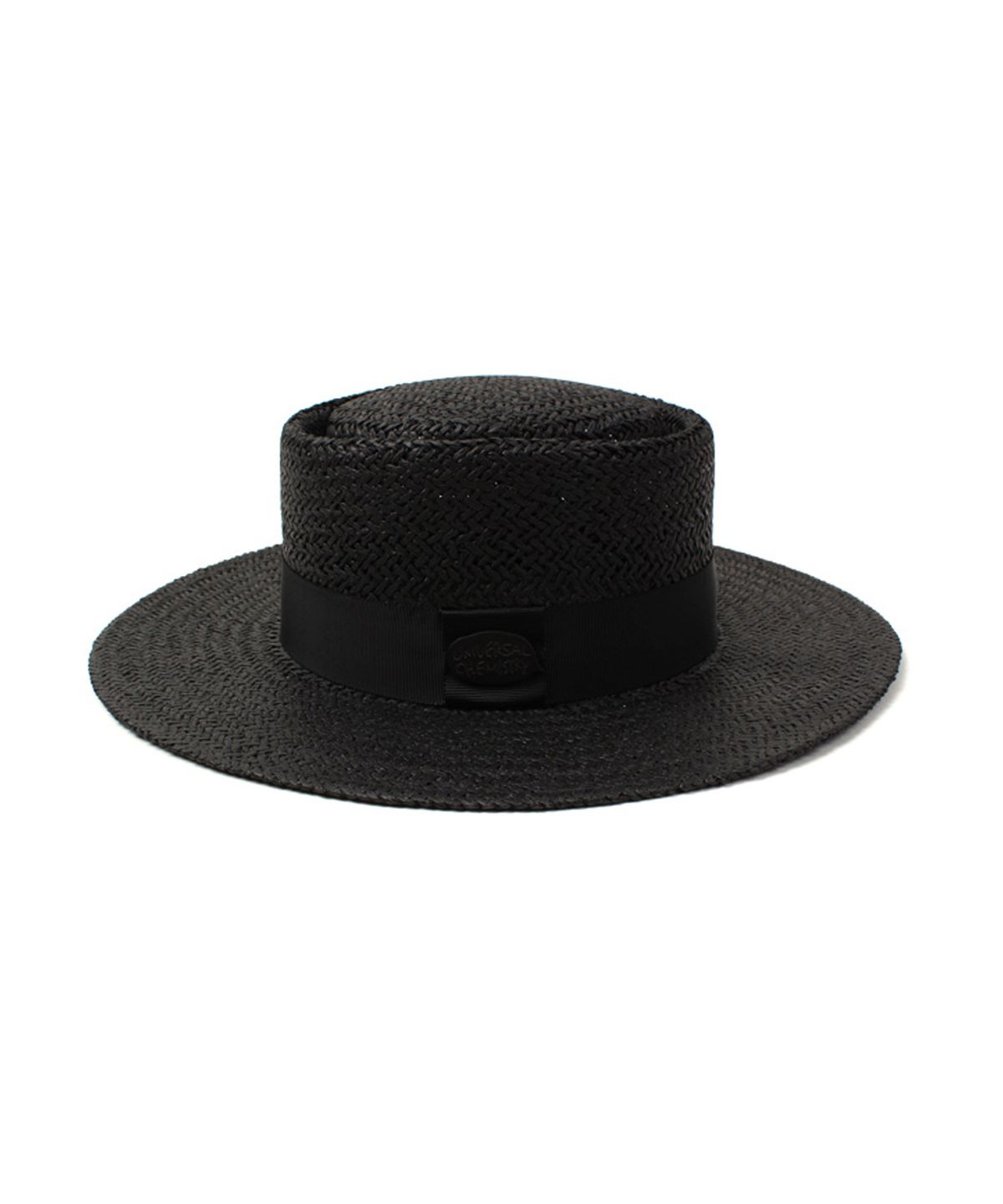 유니버셜 케미스트리(UNIVERSAL CHEMISTRY) Home Black Flat Fedora 썸머페도라