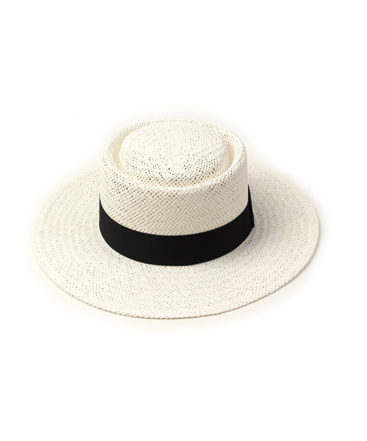 유니버셜 케미스트리(UNIVERSAL CHEMISTRY) Home White Flat Fedora 썸머페도라
