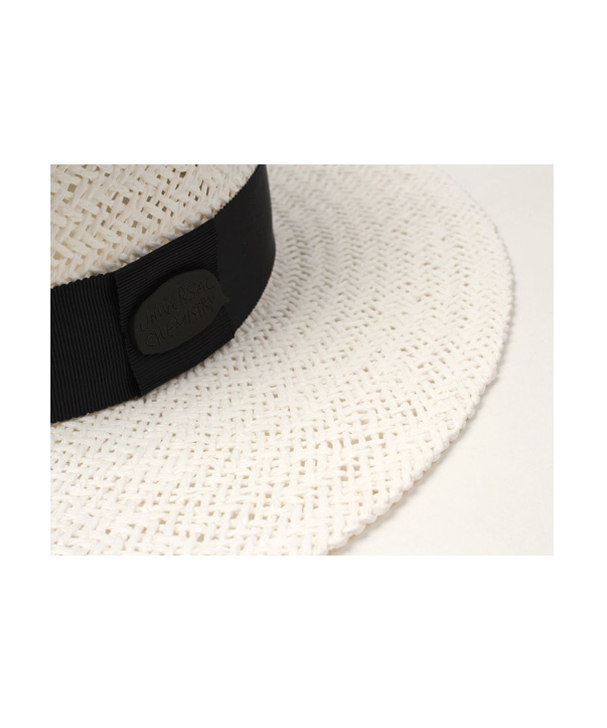 유니버셜 케미스트리(UNIVERSAL CHEMISTRY) Home White Flat Fedora 썸머페도라