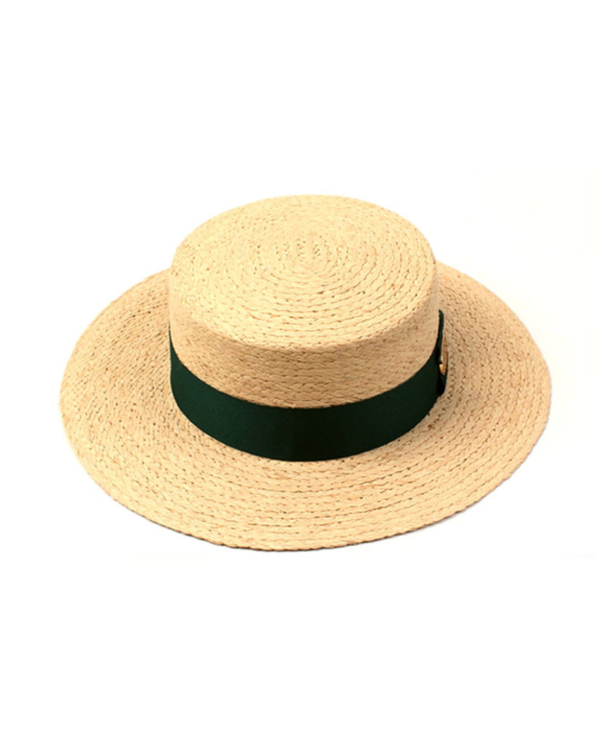 유니버셜 케미스트리(UNIVERSAL CHEMISTRY) Green Line Radia Beige Flat Fedora 썸머페도라